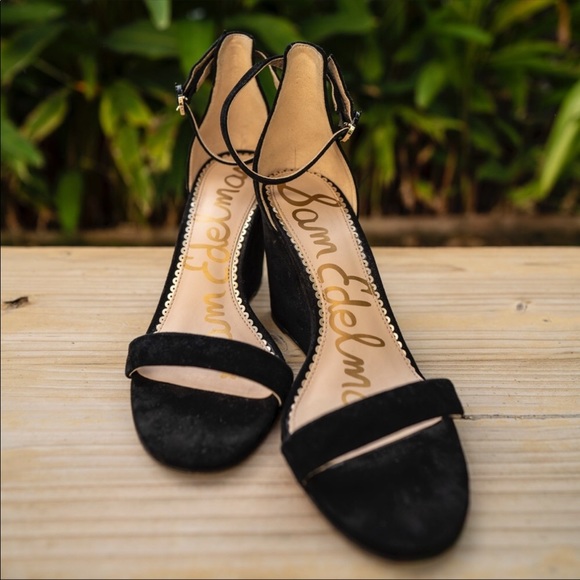Sam Edelman Shoes - Sam Edelman | Black Suede Wedge Heels